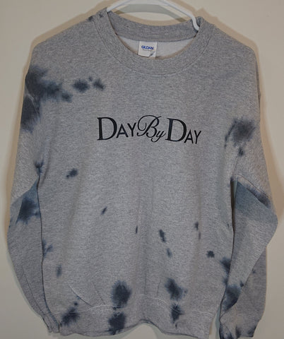 Day By Day Sweater - Black Tie Dye - Small