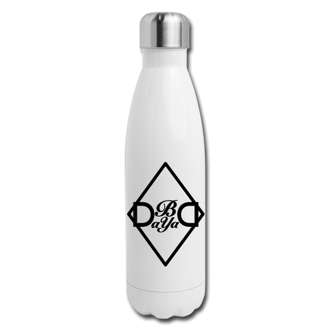 Diamond Insulated Water Bottle - white